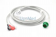 Fukuda Denshi DS7200 5-lead ECG Cable with leadwires