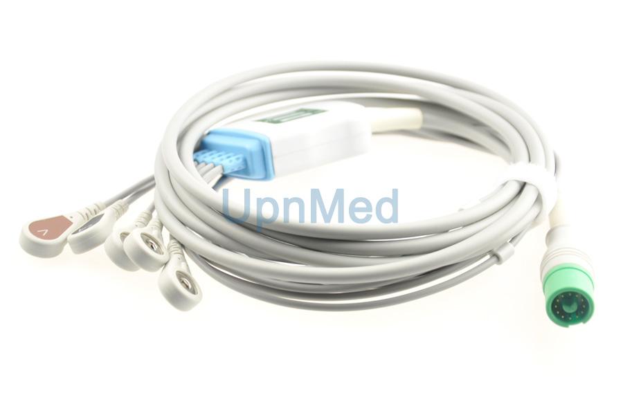 Fukuda DS5100 5-lead ECG Cable with leadwires