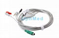 MEK 3-lead ECG Cable with leadwires 1