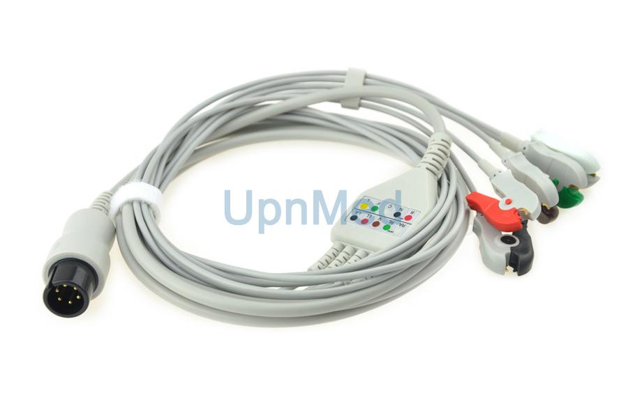 Physio Control lifepak 9b Patient ECG Cable with leadwires 2