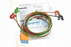 Original M1973A 989803125861  CBL Philips 5 leadset,grabber,AAMI