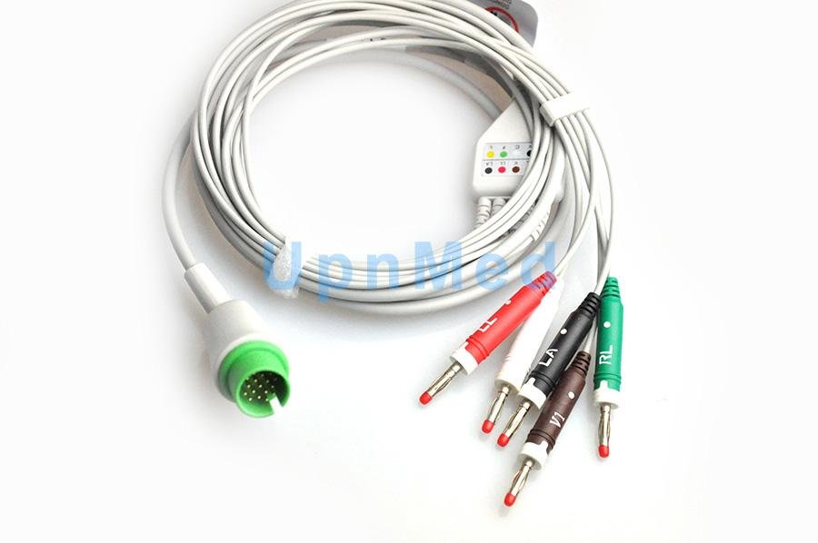 700-0008-06 Spacelabs ECG cable with leadwires 2