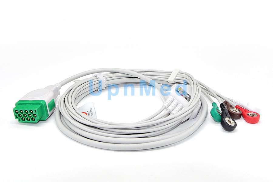 2021141-001 GE ECG Cable with leadwires 3