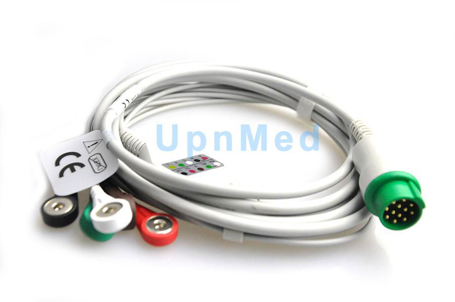 Biolight M series Patient ECG cable, 12 pins