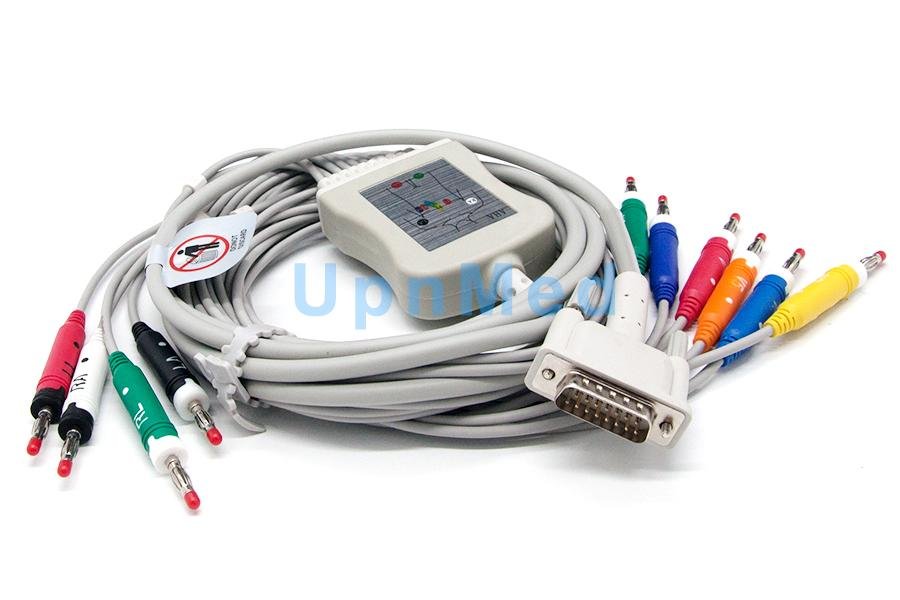 M3703C Philips 10 lead EKG cable with leadwires 1