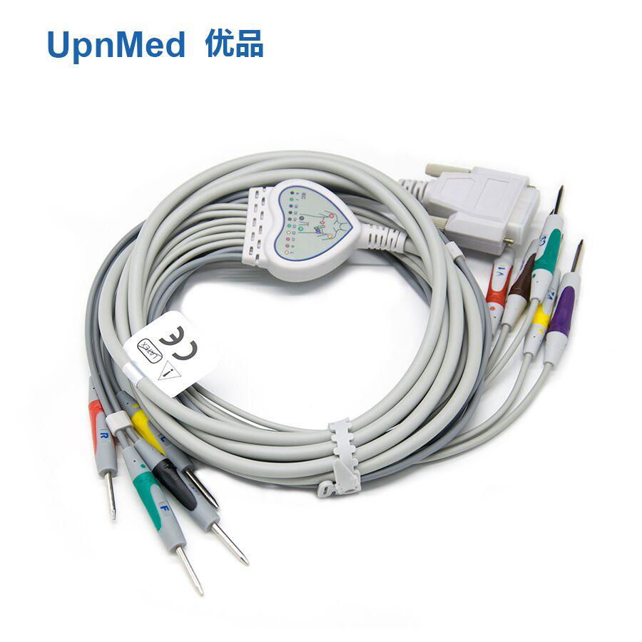 Nihon Kohden 10-lead EKG cable with leadwires  4
