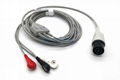 Nihon Kohden defibrillator TEC-5200A ECG cable with lead wires,11 pins 