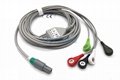 Life point 5 lead ECG cable with lead