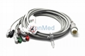 M1986A Philips 5-lead ECG cable, 12 pin