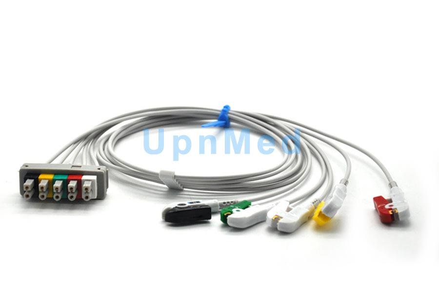 M1635A M1625A M1623A Philips ECG 5 lead wires set 4