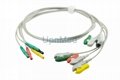 ECG Holter 5 lead  wires set ,Din1.5 3