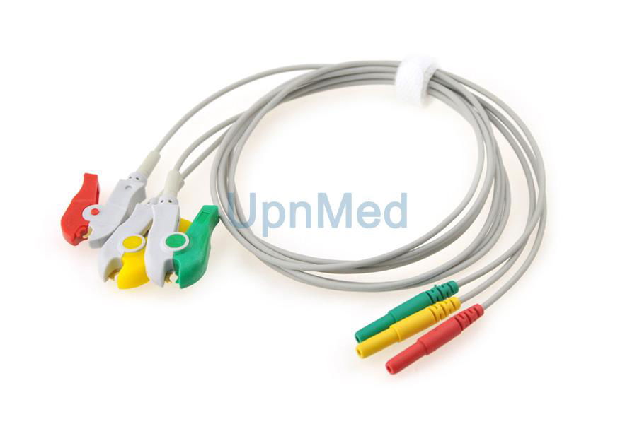 ECG Holter 3 lead wires set