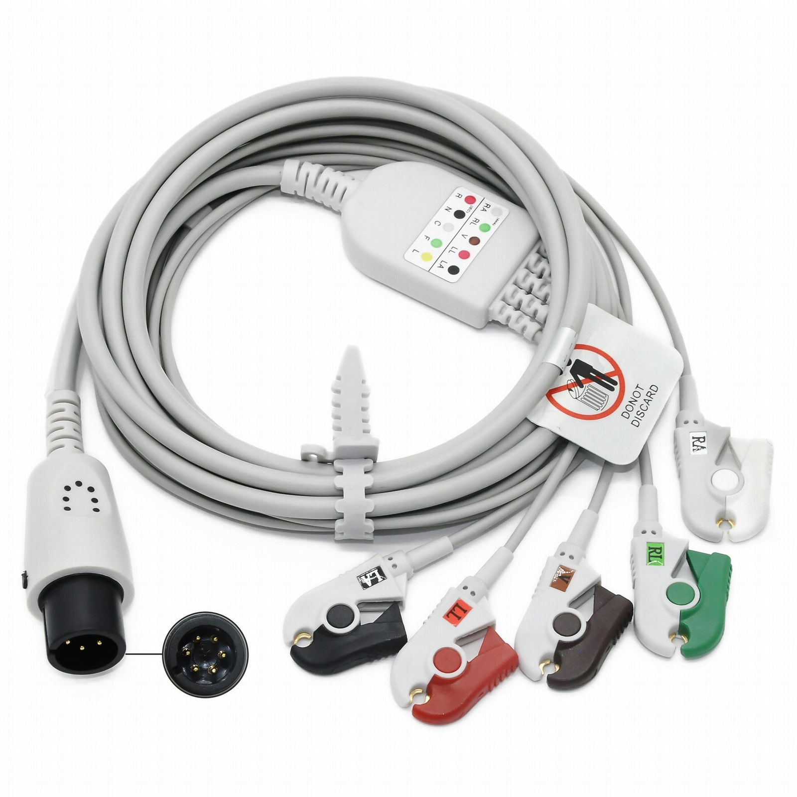 Physio Control lifepak 9b Patient ECG Cable with leadwires