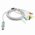 Huntleigh SC1000 5-lead ECG Cable, 8 pins 1