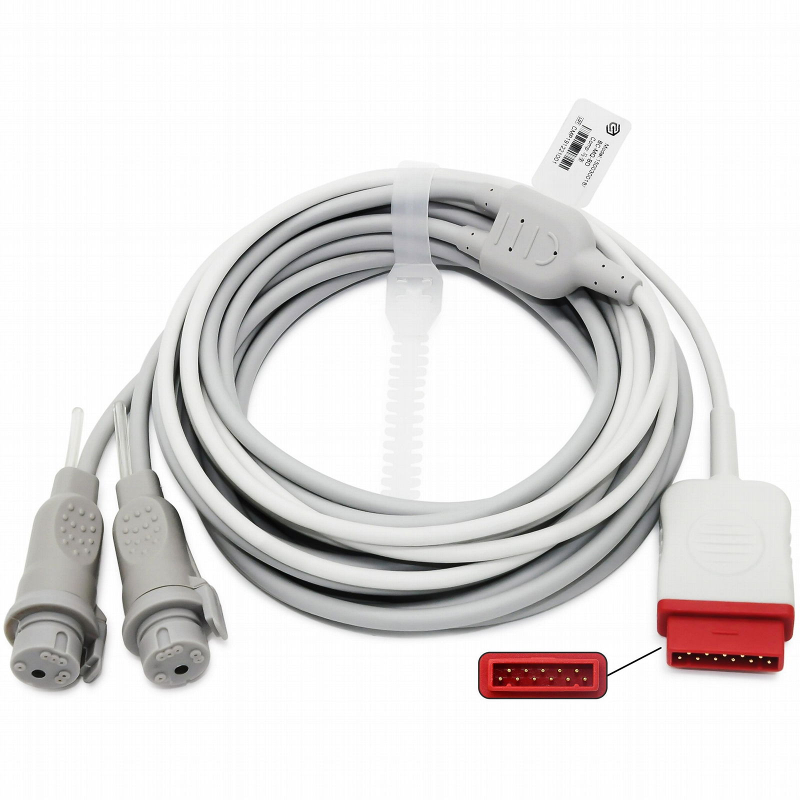 GE IBP cable to dual BD Blood pressure transducer