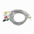 Philips ECG cable with lead wires, 8 pins 2