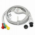 Universal One piece 5-lead ECG Cable