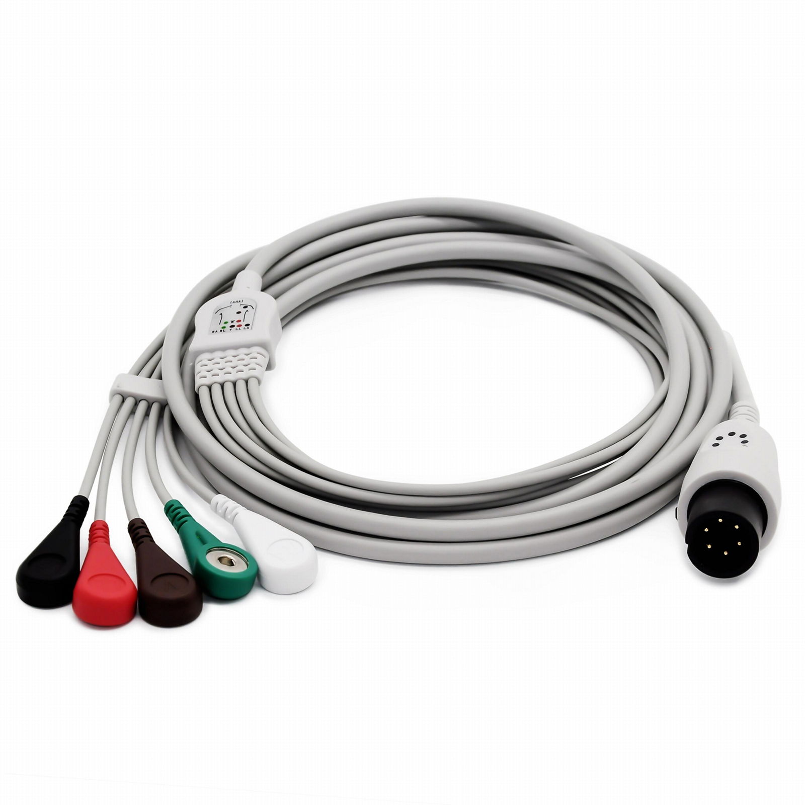 GE Pro1000 5-lead ECG Cable with leadwires