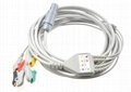 Primedic 4-lead ECG Cable with leadwires, 14 pins 