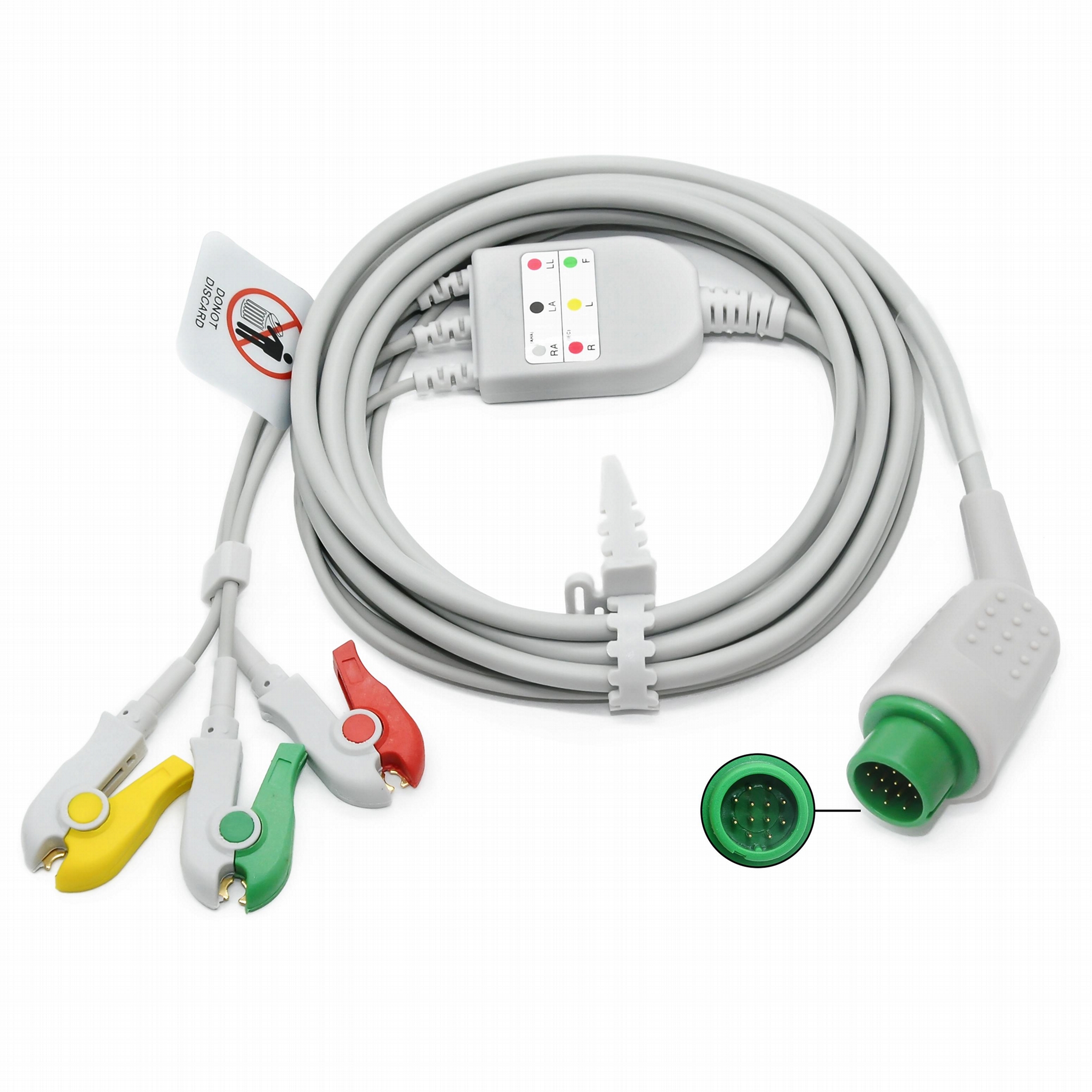 One-Piece ECG Cable - ECG Cable with Leadwires One-Piece ECG Cable - ECG Cable with Leadwires