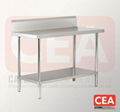 Stainless Steel Work Table with Splash Back (TJ-WBB) 2