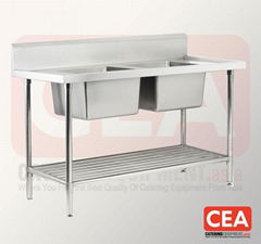 Stainless Steel Double Kitchen Sink (TJ-DSB)