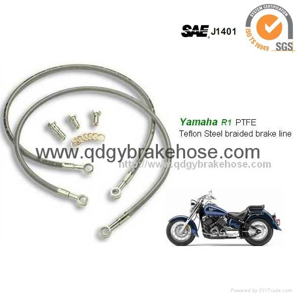 dot approved color cover  stainless steel brake hydraulic hose brake line 