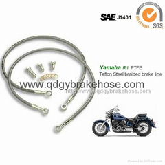 dot approved color cover  stainless steel brake hydraulic hose brake line 