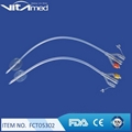 100% Silicone Foley Catheter FCT05   Indwelling Foley Catheters