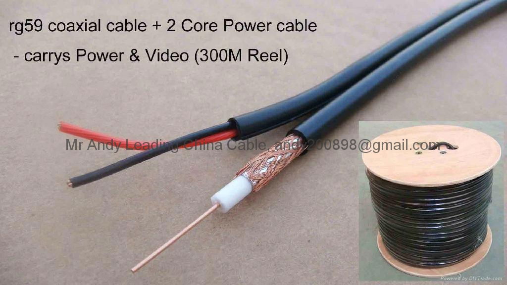  Siamese Cable CCTV RG59+2C/18  3