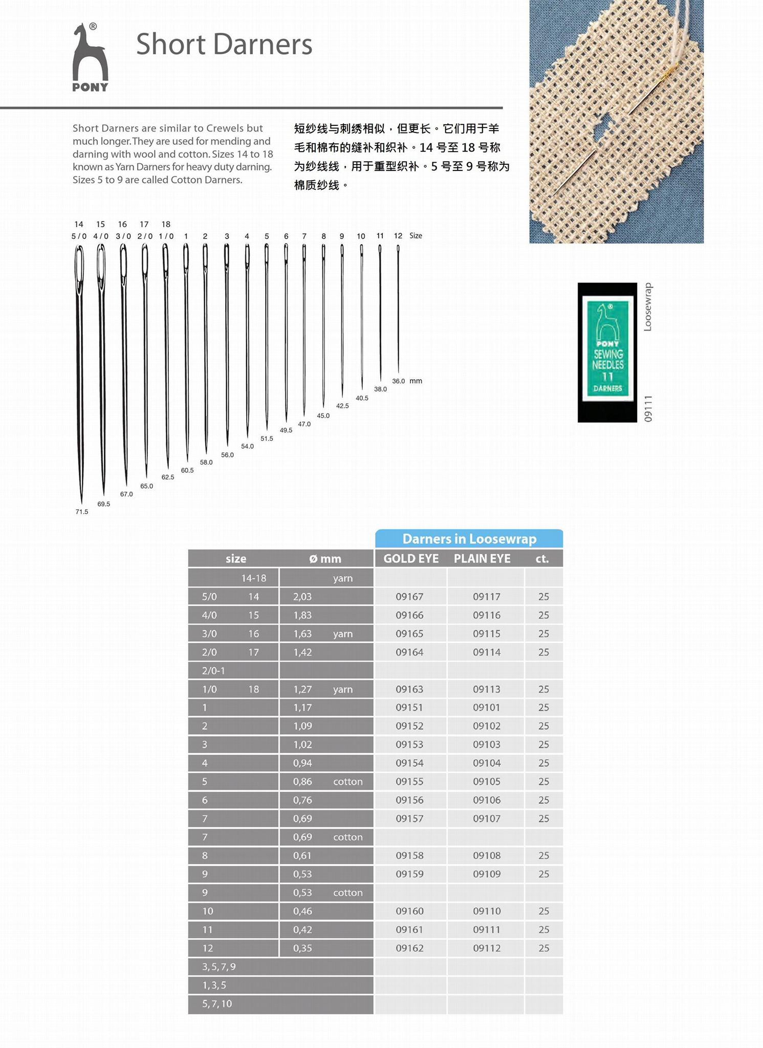 印度小马牌/鹿牌手缝针 2