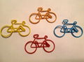 Fancy bicycle shaped paper clips