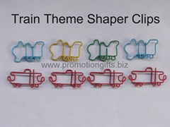 Train Theme Shaped Clips