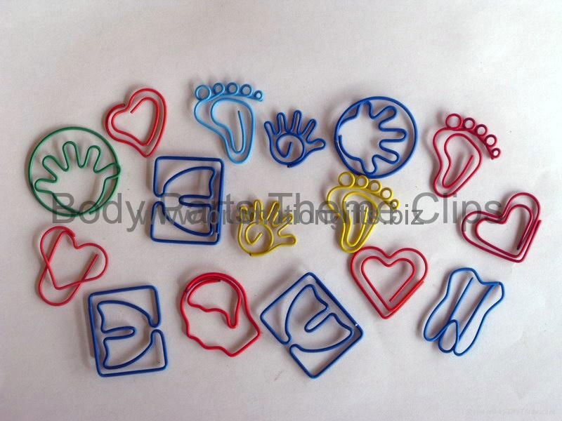 Body Parts Shaped Paper Clips