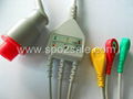 Bionet one piece Cable with 3-lead IEC Snap leadwires 