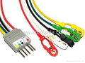 Compatible Nihon Kohden BR-004P 5-LD wires 1