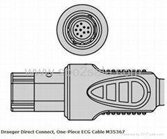 Draeger Direct Connect, One-Piece ECG Cable M35367