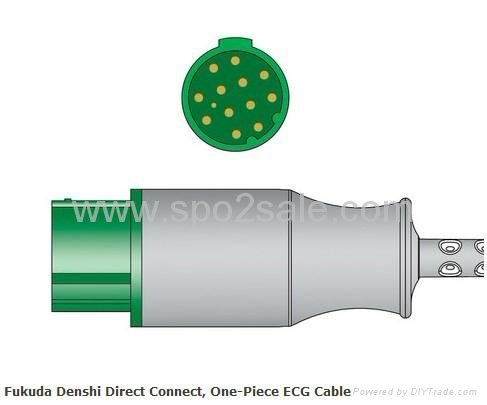 Fukuda Denshi Direct Connect, One-Piece ECG Cable DS7100/DS7300