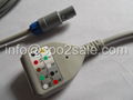 Creative 5 lead Din type ECG Trunk cable