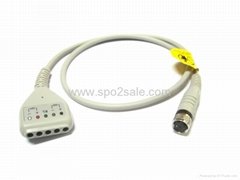 GE Rozinn E9002TD 5 lead holter cable