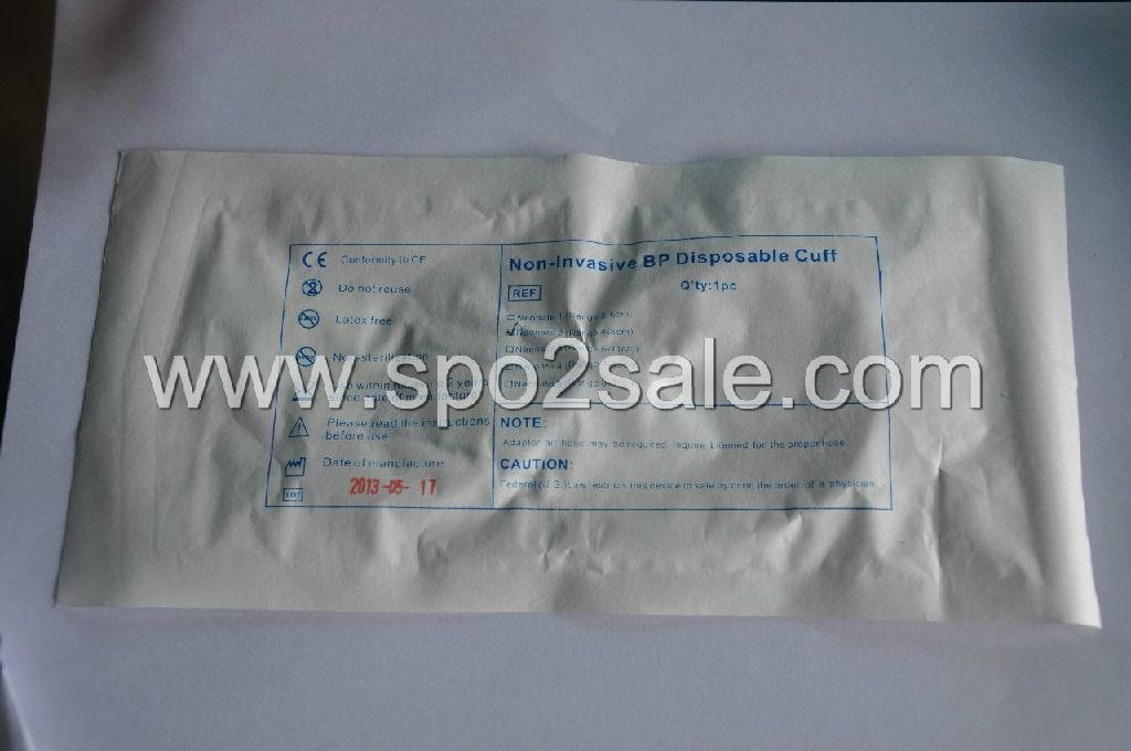 Disposable Neonatal dual tube NIBP cuff, 4-8 cm,No.2 2