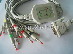 Edan EKG Cable for E-1200,  SE-601C,SE1200-Express,SE12,SE12 Express,SE-3,SE1,SE