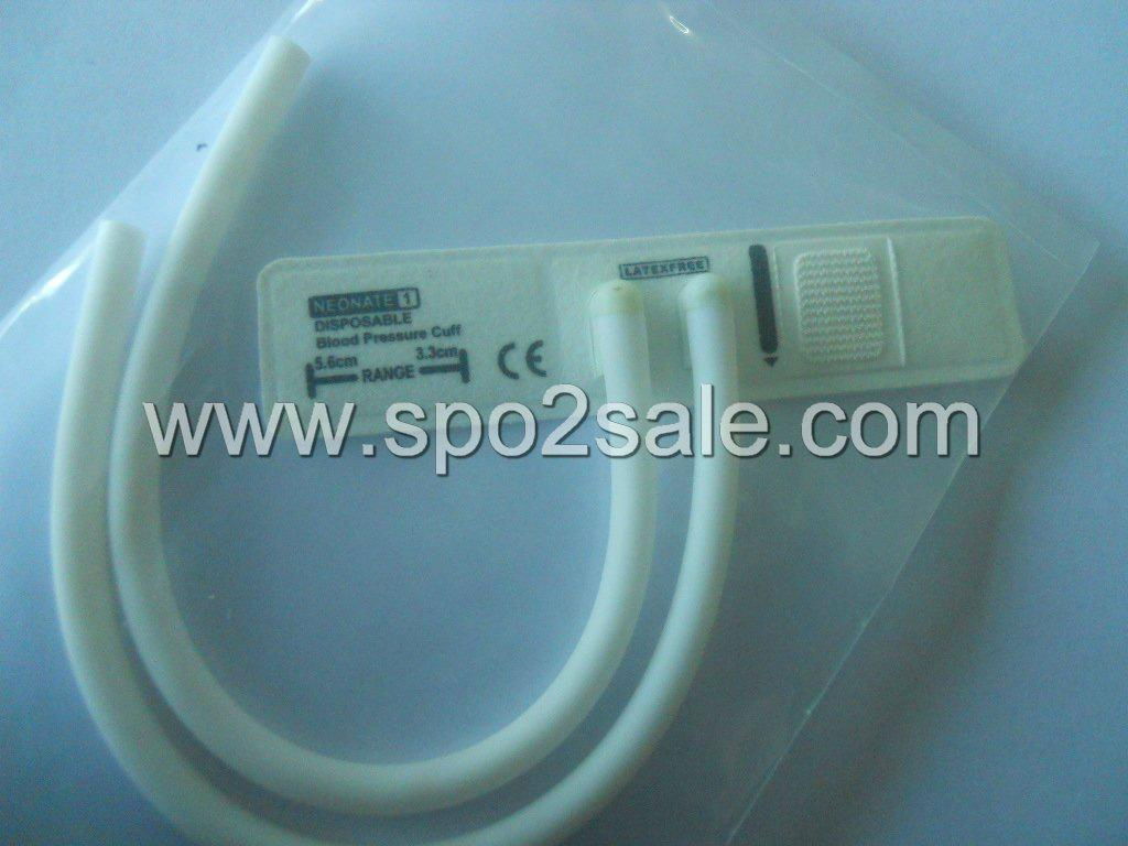 5082-101-2 DISPOSABLE CUFFS NEONATES, Neo #1 , two-Tube, Arm width=3.3～5.6cm