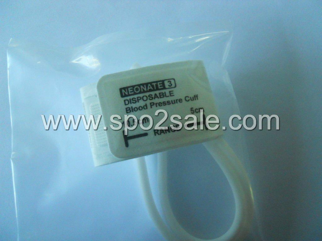 5082-103-2 DISPOSABLE CUFFS NEONATES, Neo #3 , two-Tube, Arm width=5.4～9.1cm