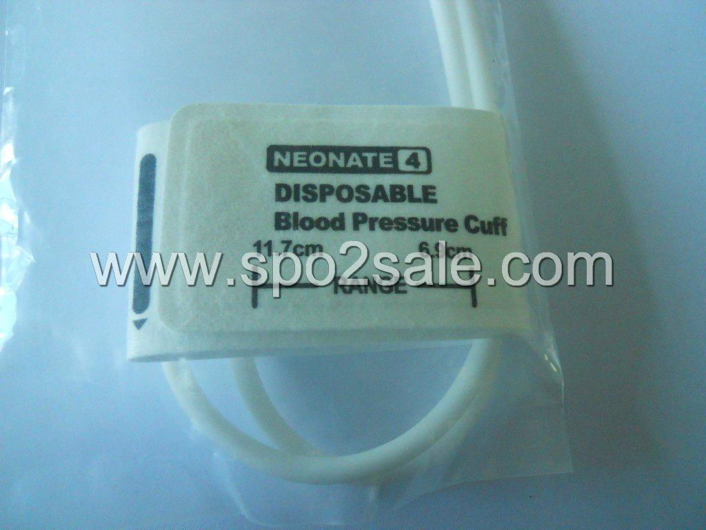 5082-104-2 DISPOSABLE CUFFS NEONATES, Neo #4 , two-Tube, Arm width=6.9～11.7cm