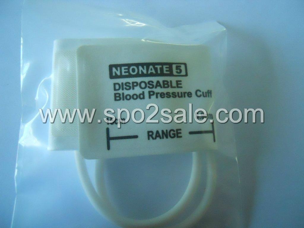 5082-105-2 DISPOSABLE CUFFS NEONATES, Neo #5 , two-Tube, Arm width=8.9～15.0cm 1