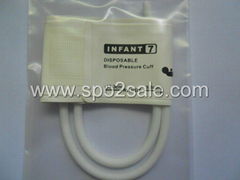 5082-92-4 DISPOSABLE CUFFS, Infant#7 , two-Tube, Arm width=9.8～13.3cm