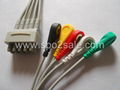 GE 411202-004(E9008LC) 5 Leadwires,IEC,snap