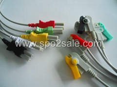 Spacelabs 700-0006-11 Trulink 5-Lead IEC Grabber Leadwires 