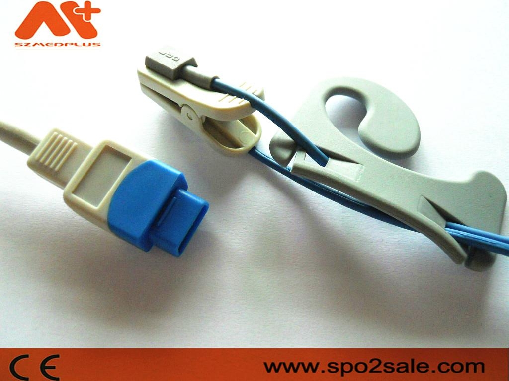 GE Trusignal TS-E-D adult ear clip Spo2 sensor 1